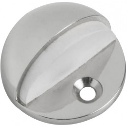 Odbój odbojnik podłogowy 45x26mm chrom / biały mod. 101