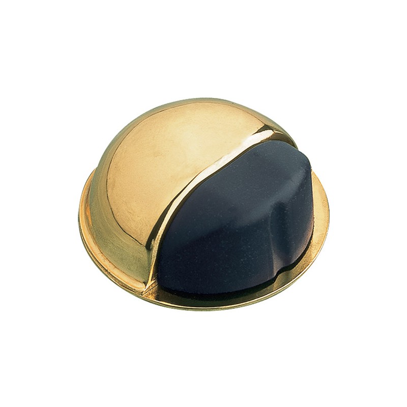 Odbój drzwiowy 50x22mm złoty / czarny odbojnik podłogowy mod. 400