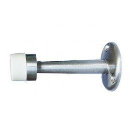 Odbój drzwiowy 73mm mosiężny chrom mat / biały odbojnik ścienny mod. 600