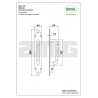 Pochwyt 102-280x44x1,5 czarny