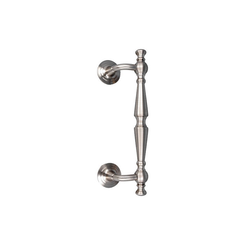 Pochwyt drzwiowy odchylony 300mm mosiężny chrom mat mod.11