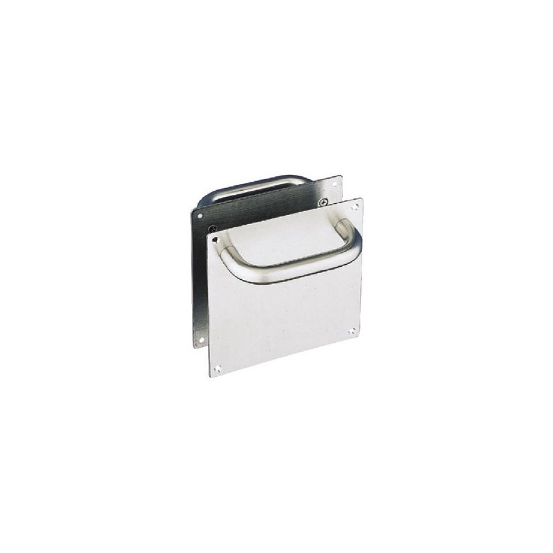 Pochwyt na szyldzie 180x180mm INOX mod.1