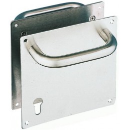 Pochwyt na szyldzie 180x180mm wkładka 105mm inox mod.2