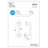 Pochwyt mod. 3D 200mm  INOX