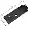 Podkładka ustal.czarna 3mm 22x65