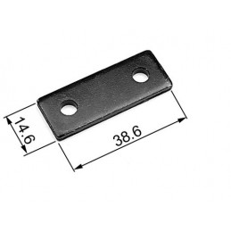 Podkładka ustalająca czarna 3mm 14,6x38,6mm