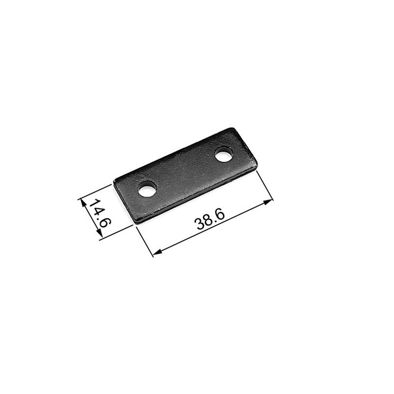 Podkładka ustalająca czarna 3mm 14,6x38,6mm