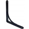 Wspornik półki stalowy czarny 150x125mm mod.10
