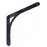 Wspornik półki stalowy czarny 250x200mm mod.10