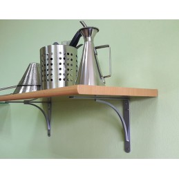 Wspornik półki stalowy szary 250x200mm mod.10