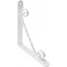 Wspornik półki stalowy biały 150x125mm mod. 11