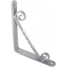 Wspornik półki stalowy szary metalik 150x125mm mod. 11