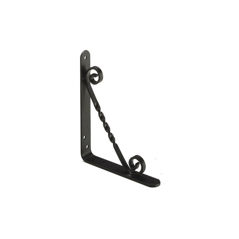 Wspornik półki stalowy czarny 200x150mm mod. 11