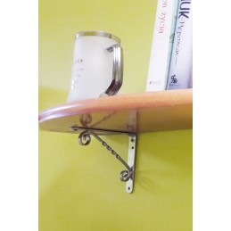 Wspornik półki stalowy biały 250x200mm mod. 11
