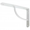 Wspornik półki stalowy biały 150x125mm mod. 12