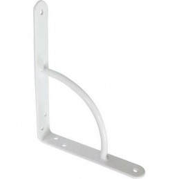Wspornik półki stalowy biały 150x125mm mod. 12