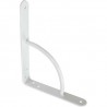 Wspornik półki stalowy biały 150x125mm mod. 12