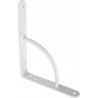 Wspornik półki wzmocniony stal biały 200x150mm mod. 12