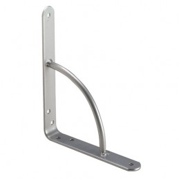 Wspornik półki wzmocniony stal szary metalik 250x200mm mod. 12