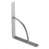 Wspornik półki wzmocniony stal szary metalik 250x200mm mod. 12
