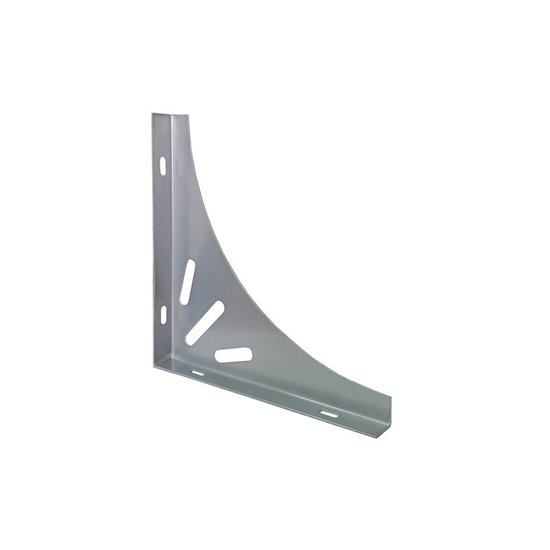 Wspornik półki stalowy srebrny 200x200mm mod. 13
