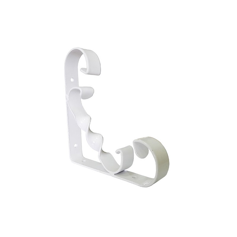 Wspornik półki wzmocniony stal biały 150x150mm mod.20