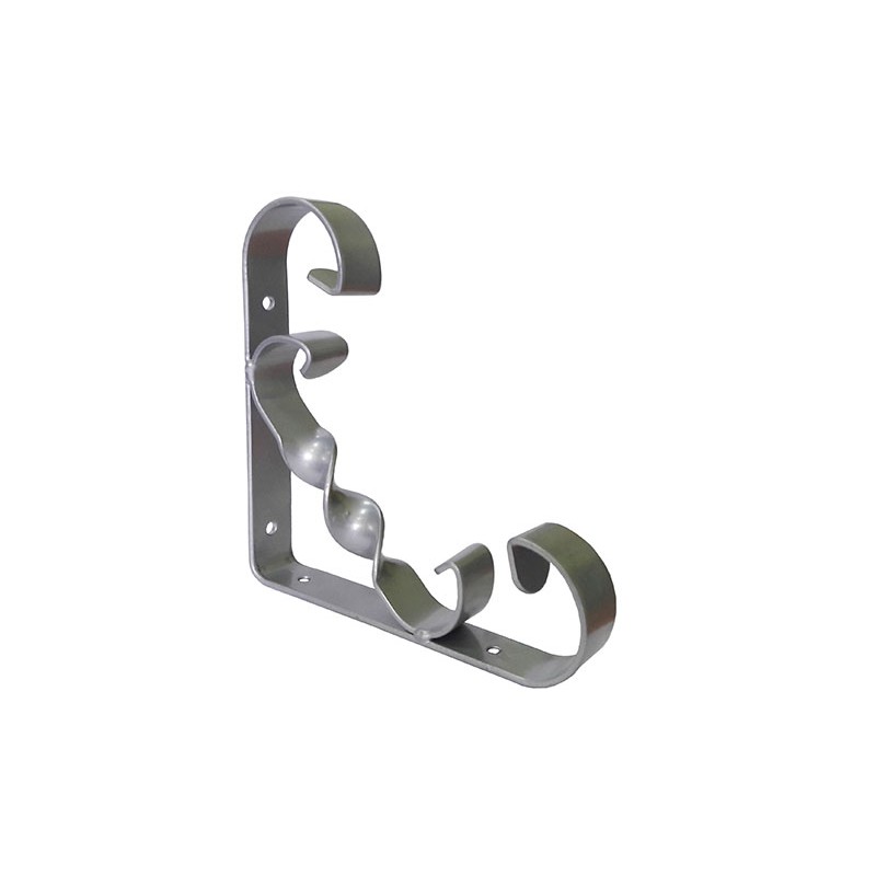 Wspornik półki wzmocniony stal srebrny 150x150mm mod.20