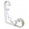 Wspornik półki wzmocniony stal biały 200x200mm mod.20