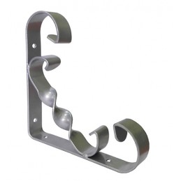 Wspornik półki wzmocniony stal srebrny 200x200mm mod.20
