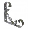 Wspornik półki wzmocniony stal srebrny 200x200mm mod.20