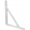 Wspornik półki wzmocniony stal biały 150x125mm mod. 21