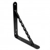 Wspornik półki wzmocniony stal czarny 150x125mm mod. 21