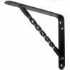 Wspornik półki wzmocniony stal czarny 150x125mm mod. 21