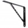 Wspornik półki wzmocniony stal czarny 200x150mm mod. 21