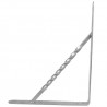 Wspornik półki wzmocniony stal srebrny 250x200mm mod. 21