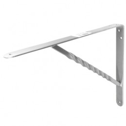 Wspornik półki wzmocniony stal srebrny 250x200mm mod. 21