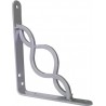 Wspornik półki wzmocniony stal srebrny 150x125mm mod.22