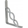 Wspornik półki wzmocniony stal srebrny 200x150mm mod.22