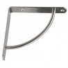 Wspornik półki wzmocniony stal nikiel satyna 170x170mm mod. 24