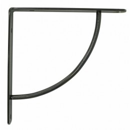 Wspornik półki wzmocniony stal czarny 220x220mm mod. 24