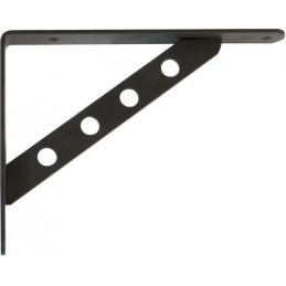Wspornik półki wzmocniony stal czarny 250x190mm mod. 25