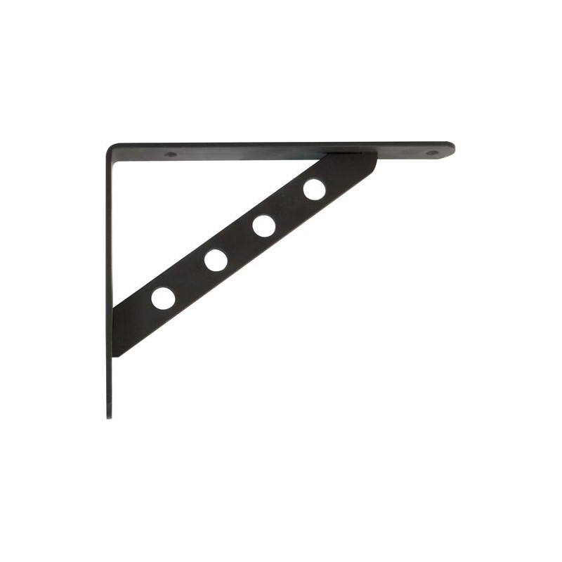 Wspornik półki wzmocniony stal czarny 250x190mm mod. 25