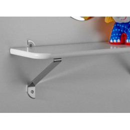 Wspornik półki stalowy srebrny 200x180mm mod. BELLUCCI