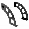 Wspornik półki stalowy czarny 190x180mm mod. BOOMERANG 20 2szt.