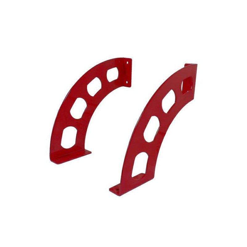 Wspornik półki stalowy czerwony 190x180mm mod. BOOMERANG 20 2szt.