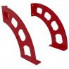 Wspornik półki stalowy czerwony 190x180mm mod. BOOMERANG 20 2szt.
