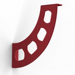 Wspornik półki stalowy czerwony 190x180mm mod. BOOMERANG 20 2szt.