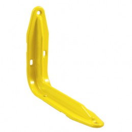 Wspornik półki stalowy żółty 140x200mm EUROPA 20