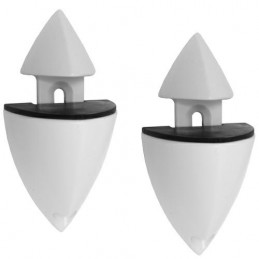 Podpórka regulowana do półek 1-21mm biała 2szt. mod. ICEBERG 4 ref.450
