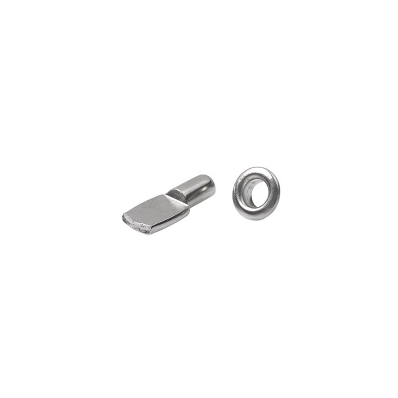Podpórka do półek melbowych z bolcem i pierścieniem fi.5mm niklowana mod. 162